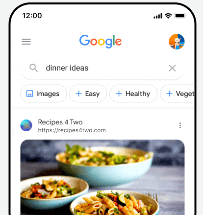 Google Mobile Menu Explore