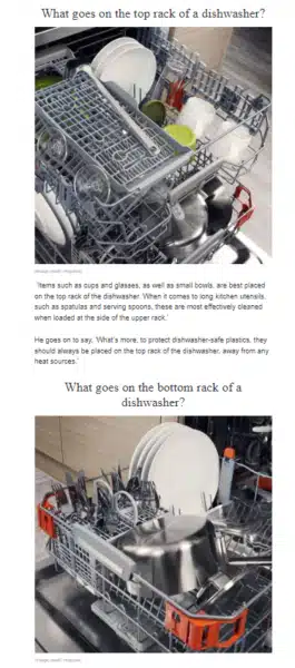 Ideal Home article on how to load a dishwasher.