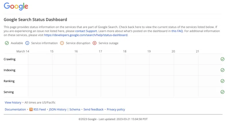 Google Search Status Dashboard New 800x439