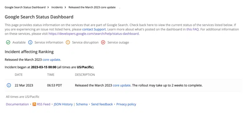 Google Search Status Dashboard Ranking Updates Detail 800x369
