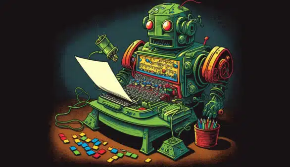robot-google-typing