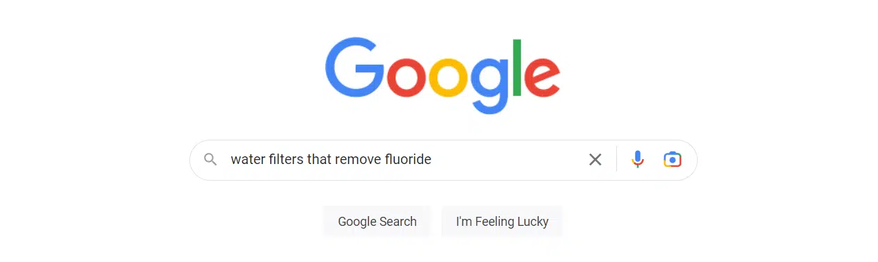 water filters that remove fluoride - search